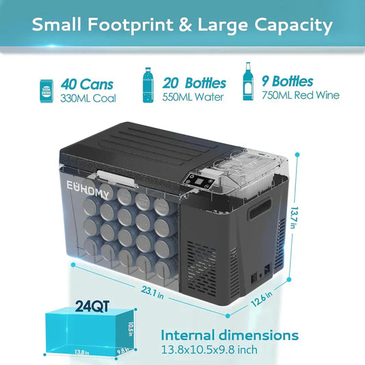 HOT DEAL! 55% OFF🚗12V/24V Cooler – Keep Food Fresh Anywhere!