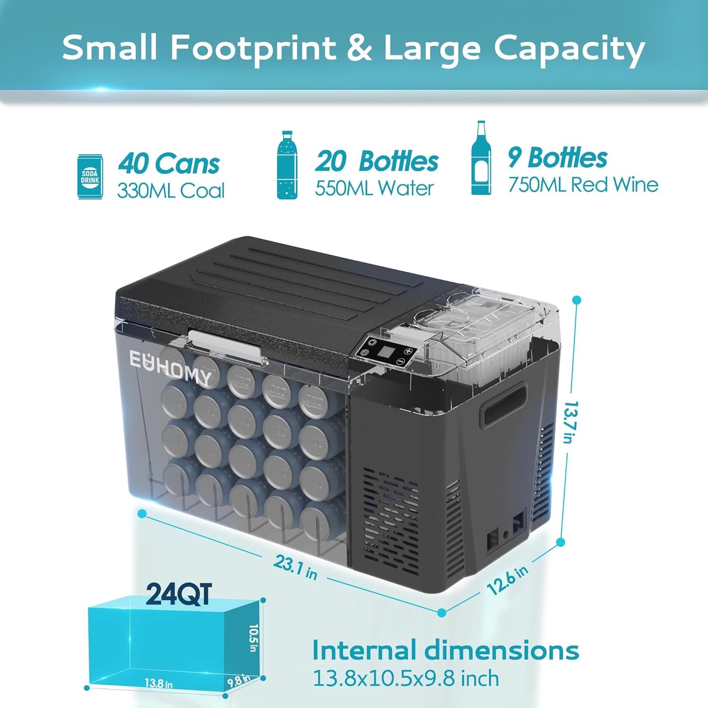 HOT DEAL! 55% OFF🚗12V/24V Cooler – Keep Food Fresh Anywhere!