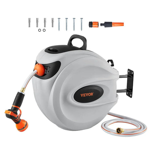 "Smart Garden Hose Reel – One-Pull Retraction – Your Backyard’s Best Friend! (40% Discount – Act Fast!)"