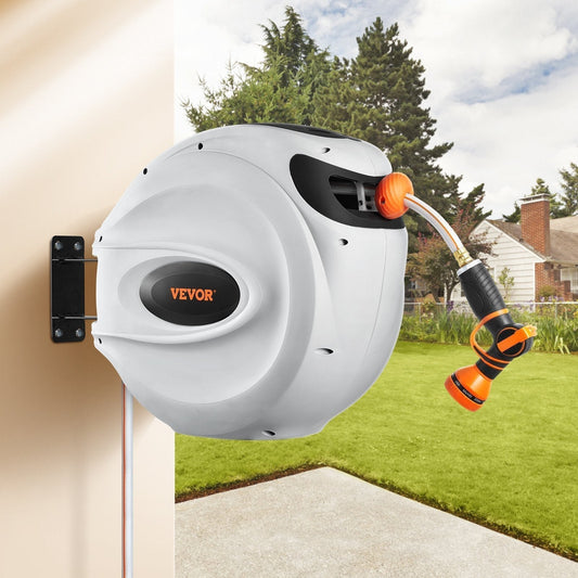"Smart Garden Hose Reel – One-Pull Retraction – Your Backyard’s Best Friend! (40% Discount – Act Fast!)"